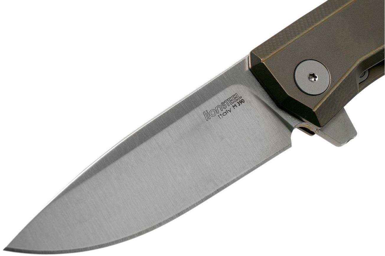 LionSteel Myto MT01-BR Bronze Titanium zakmes, Molletta design