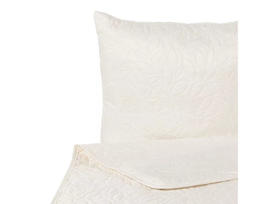 Couvre-lits avec coussins RUDKHAN 140 x 210 cm Crème