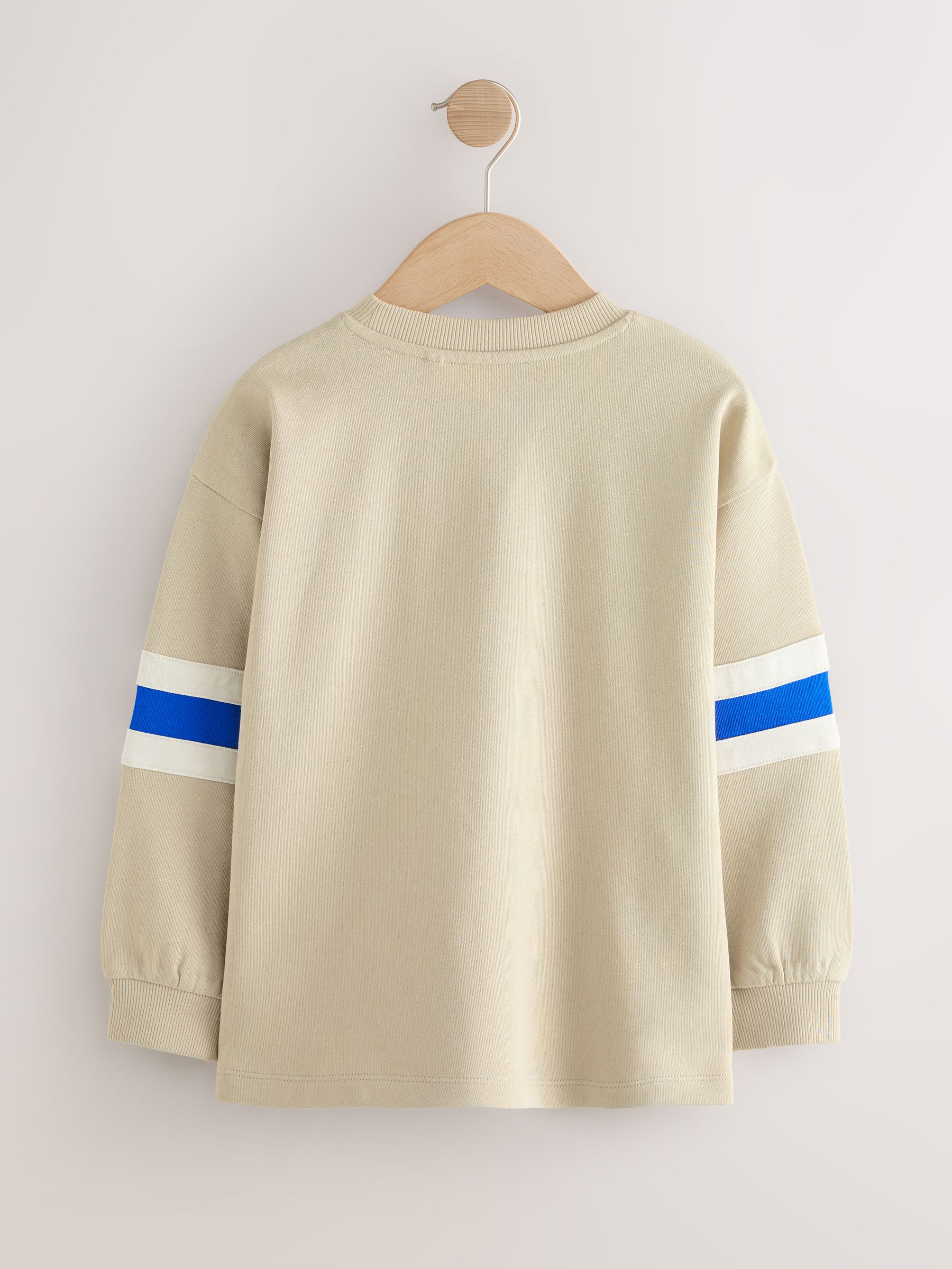 Pastelgeel - Relaxed Fit Heavyweight Long Sleeve Colourblock T-Shirt (3-16yrs)
