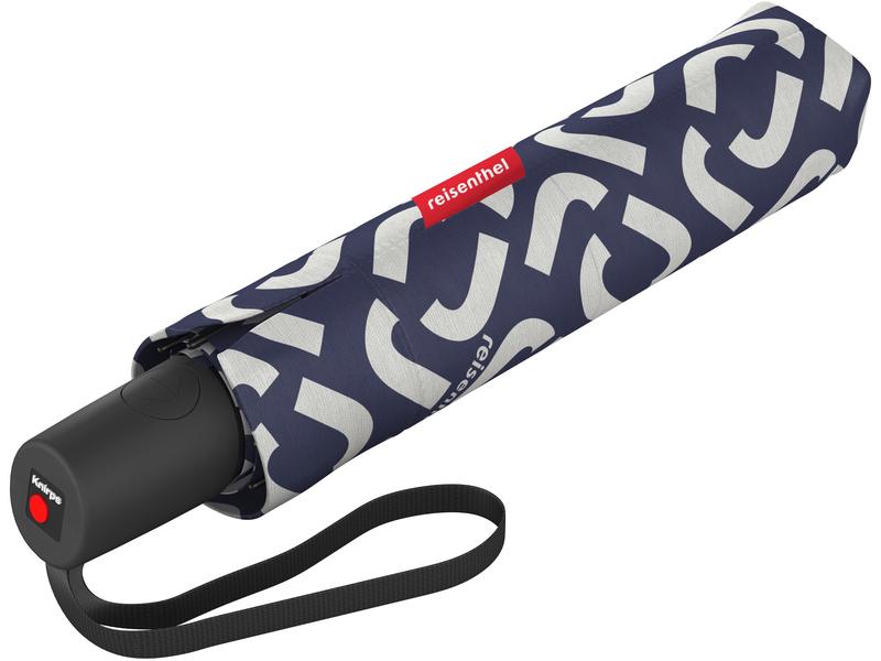 Reisenthel Knirps Schirm Pocket Duomatic Signature Navy Regenschirm aus recyceltem PET