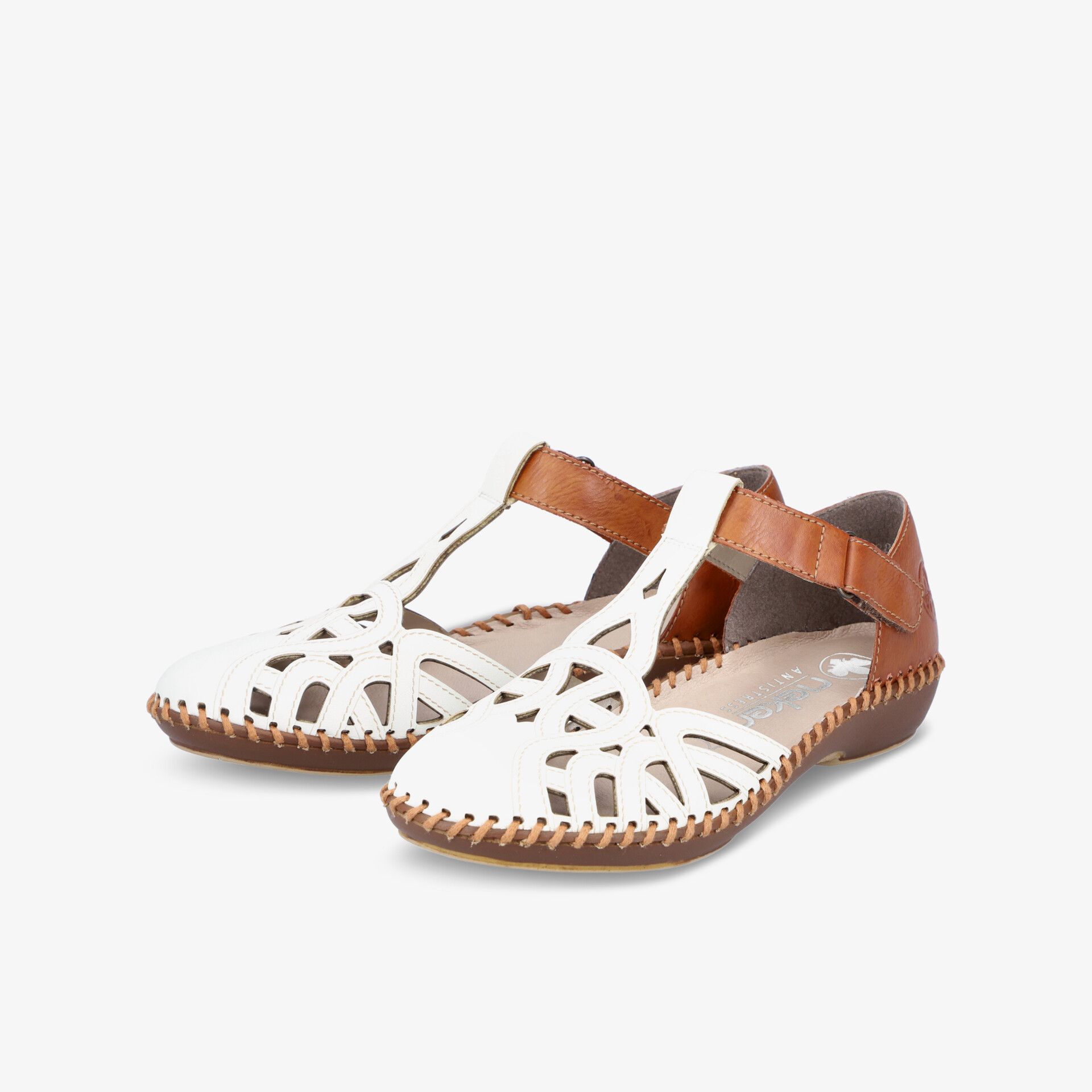rieker Damen Sandalen weiß