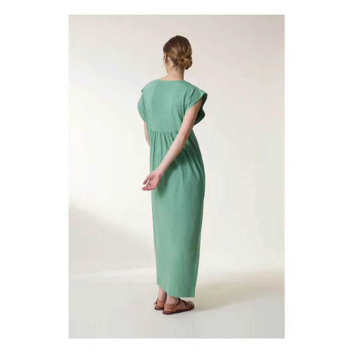 Leon & Harper Robe Richard Coton Bio | Vert céladon
