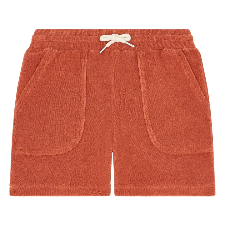 Hundred Pieces Short Éponge Coton Bio | Terracotta