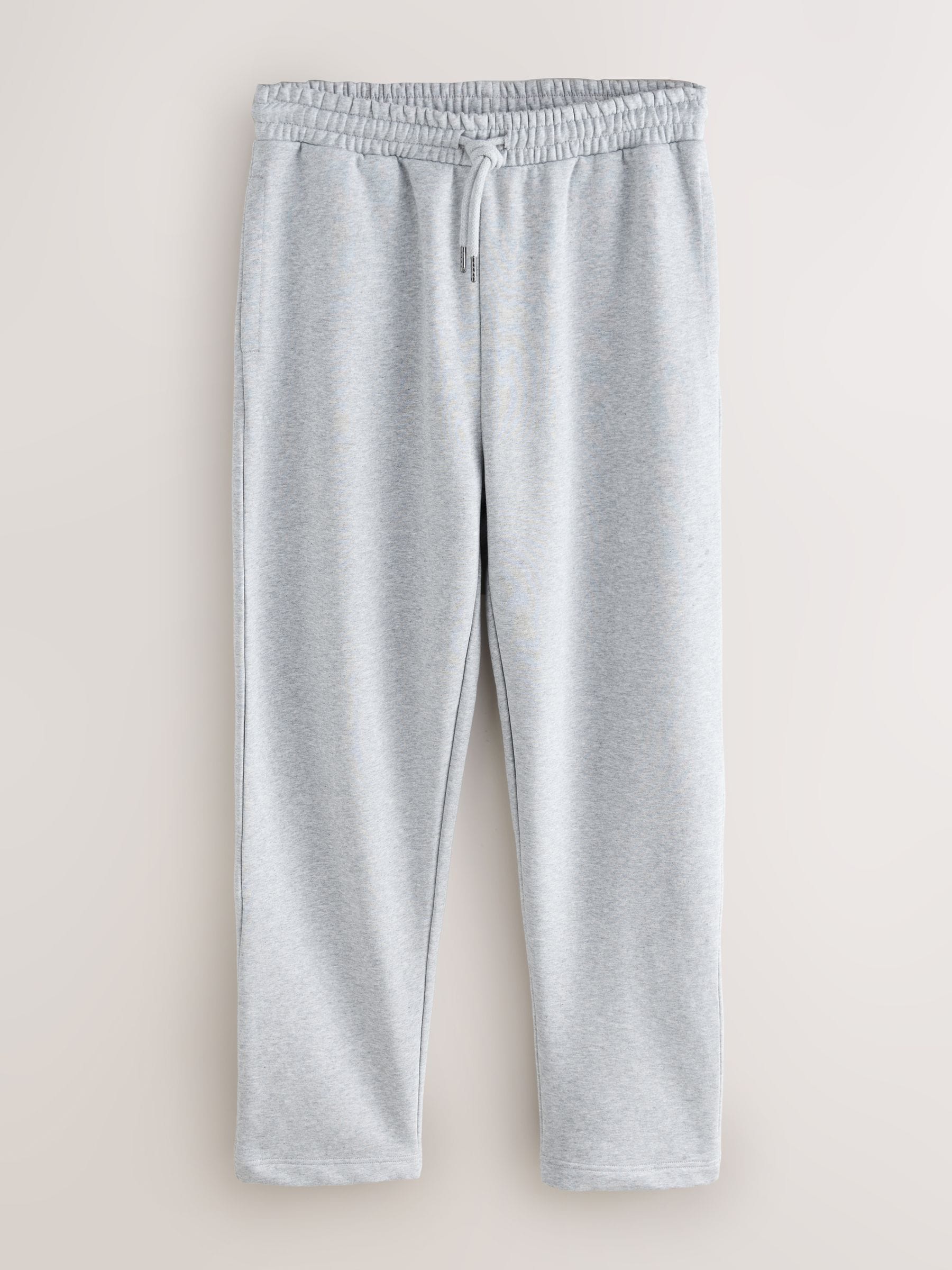 Grijs gemêleerd/marineblauw - Straight Fit Cotton Rich Jersey Joggers 2 Pack