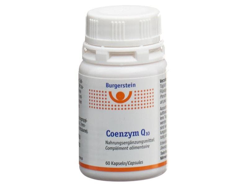 Burgerstein Coenzym Q10 60 Kapseln Vegane Nahrungsergänzung mit Coenzym Q10