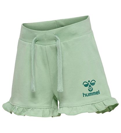 Hummel Shorts - hmlTalya Ruffle - Schlick Green