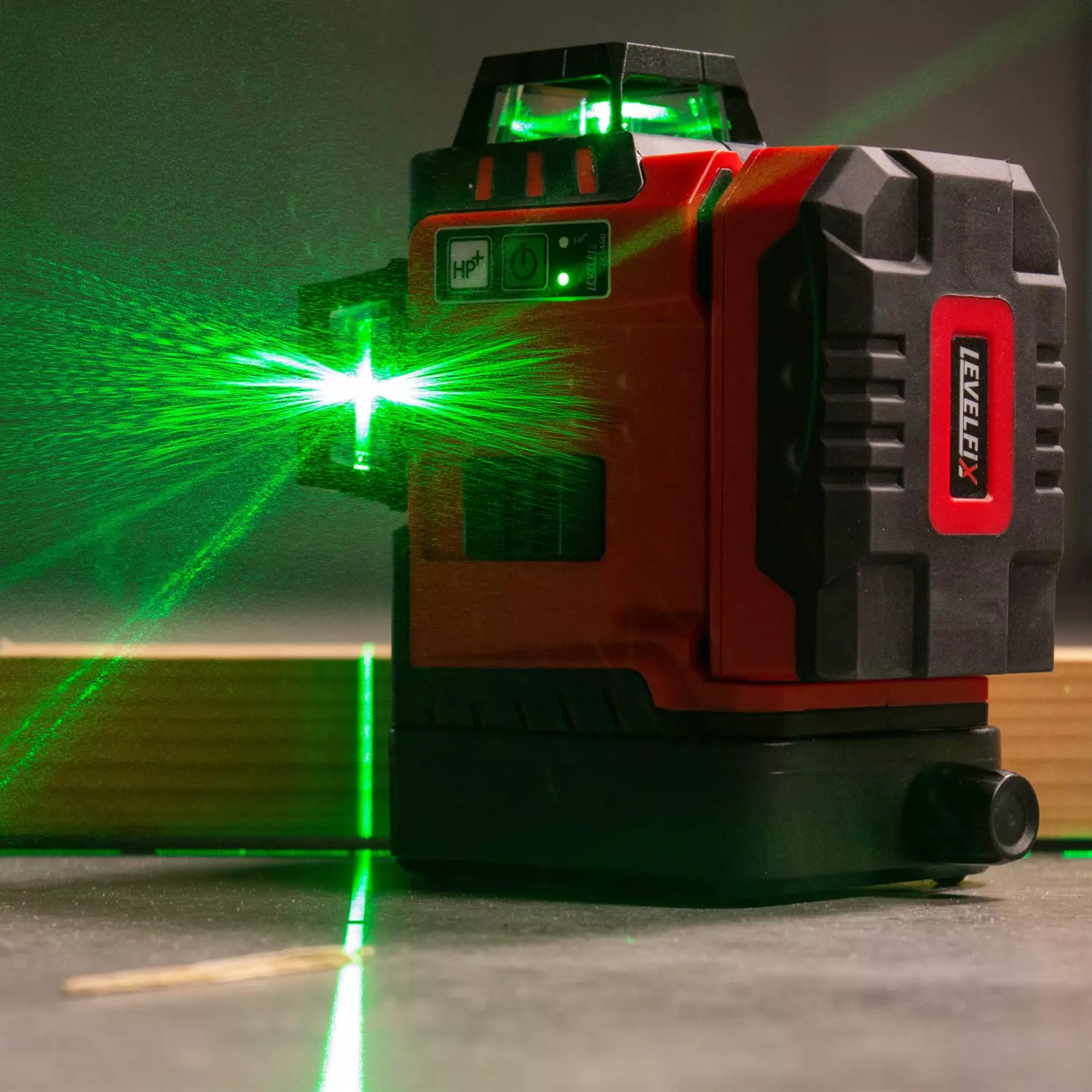 Levelfix CCL460G SET 3D Cone / Kruislijnlaser 3x360° incl. statief - Groen - 40m