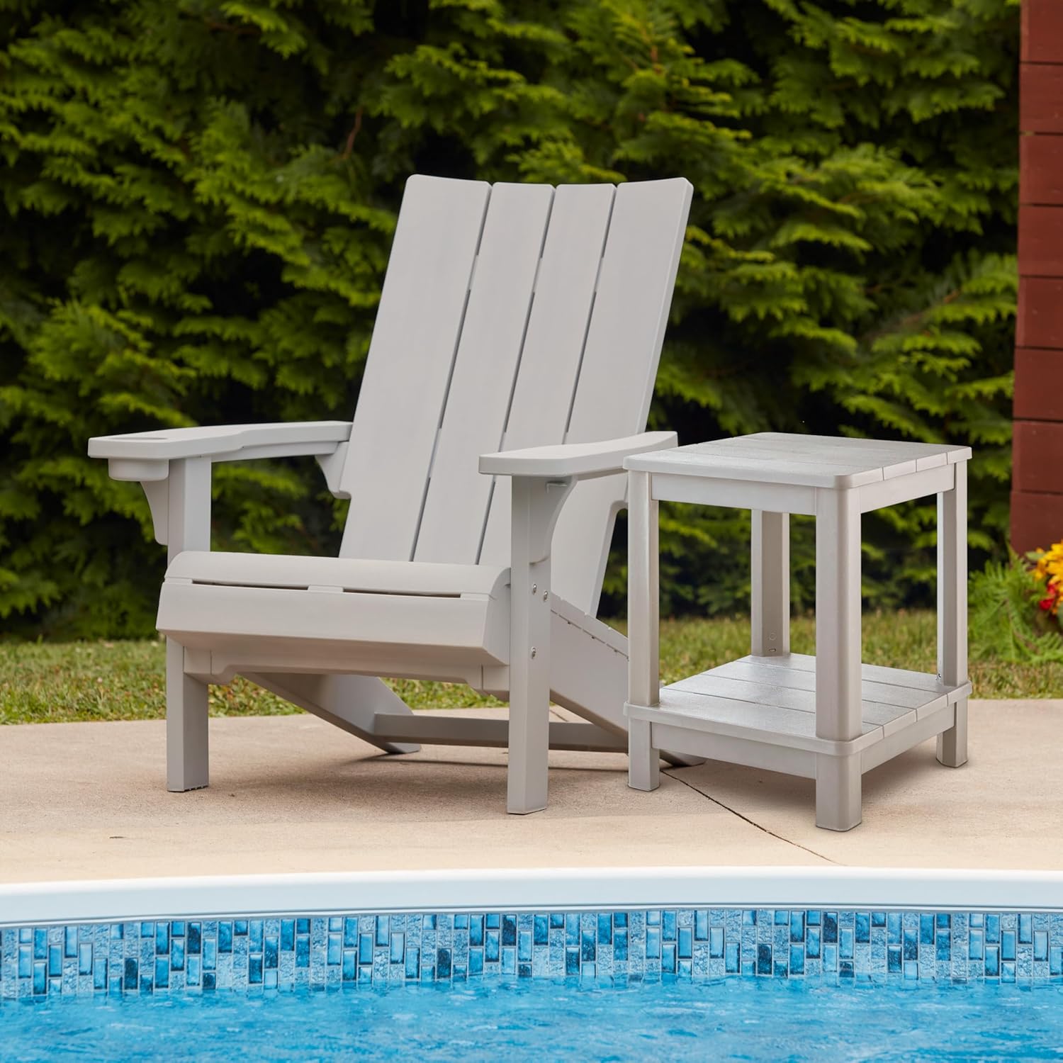 Keter Moderner Adirondack-Stuhl, Grau