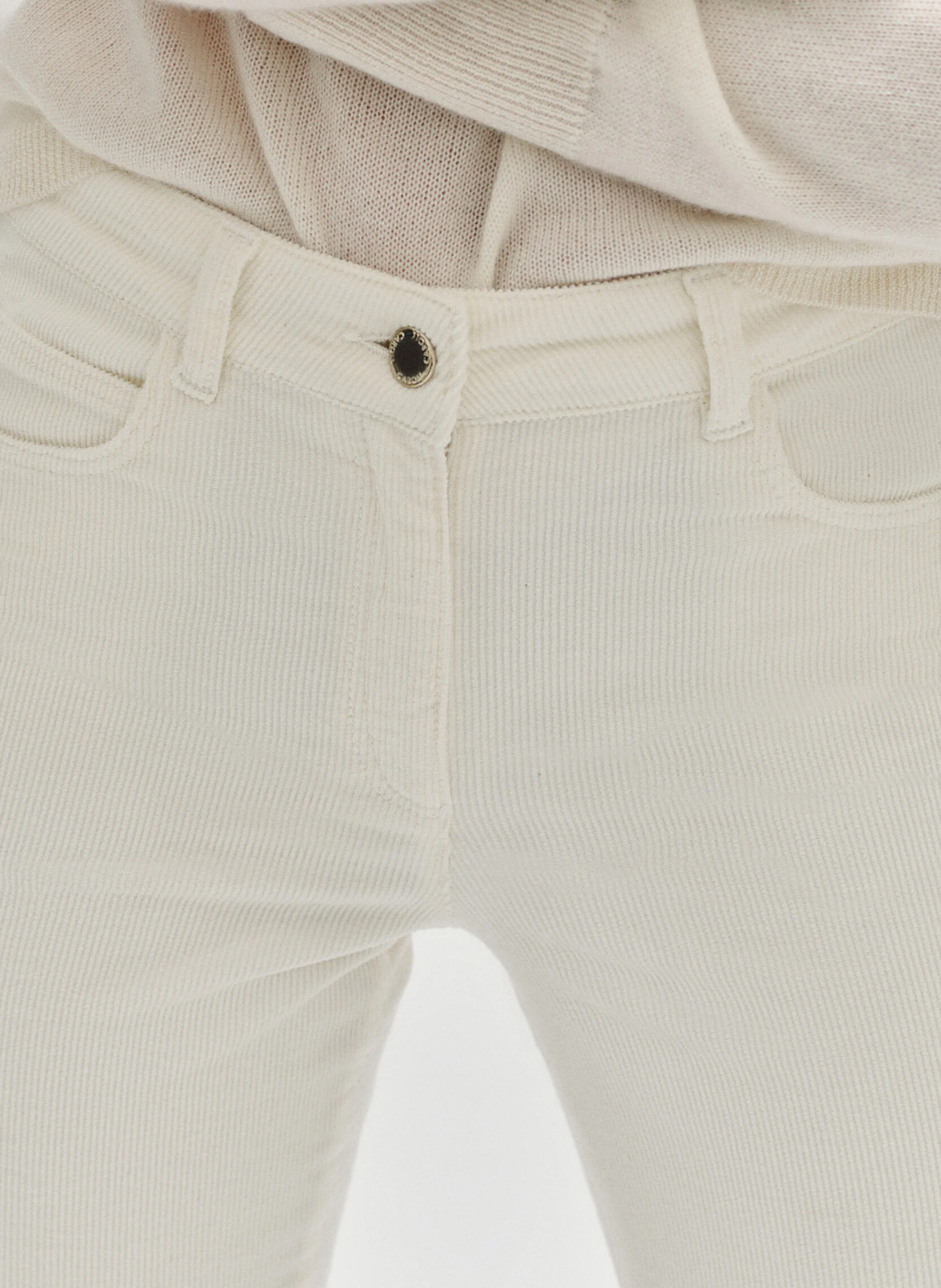 PCHICAGOV - Pantalon droit en coton mélangé | Beige