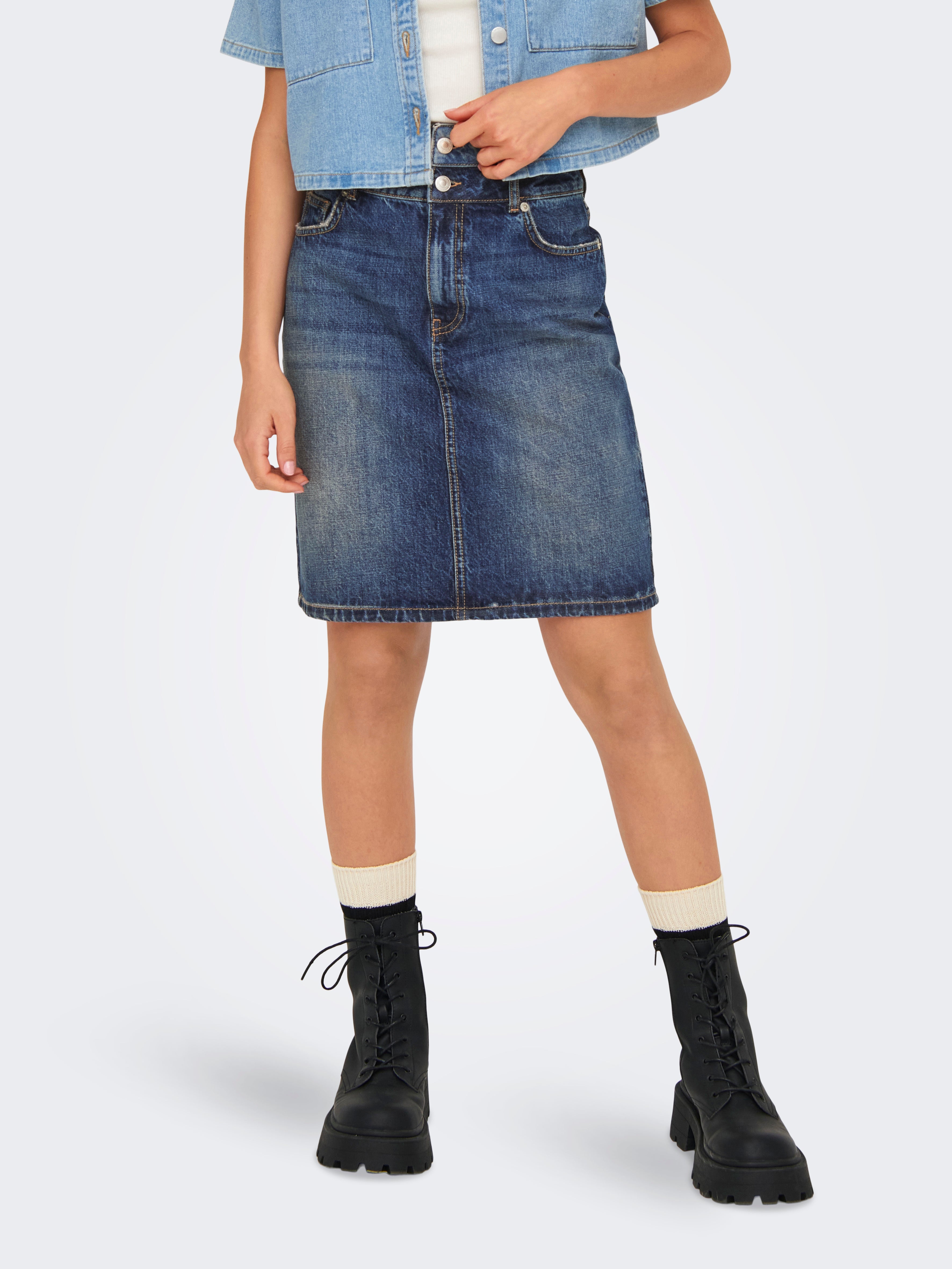 ONLJACKY Jeansrock Medium Blue Denim