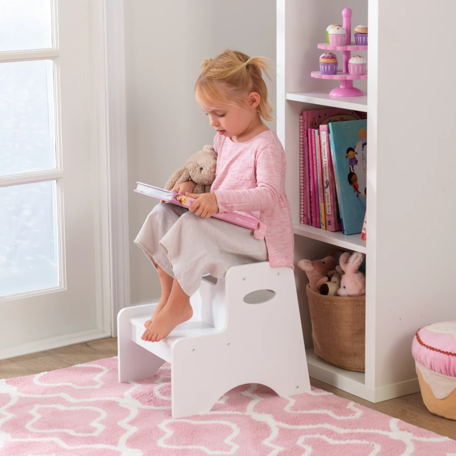 KidKraft® Zweistufige Trittleiter weiß