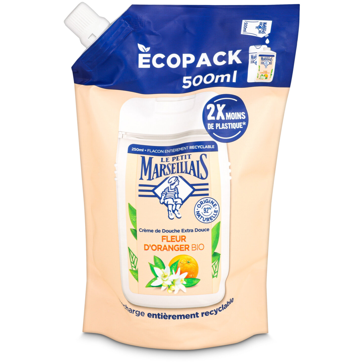 Le Petit Marseillais Duschcreme Orangenblüte Refill