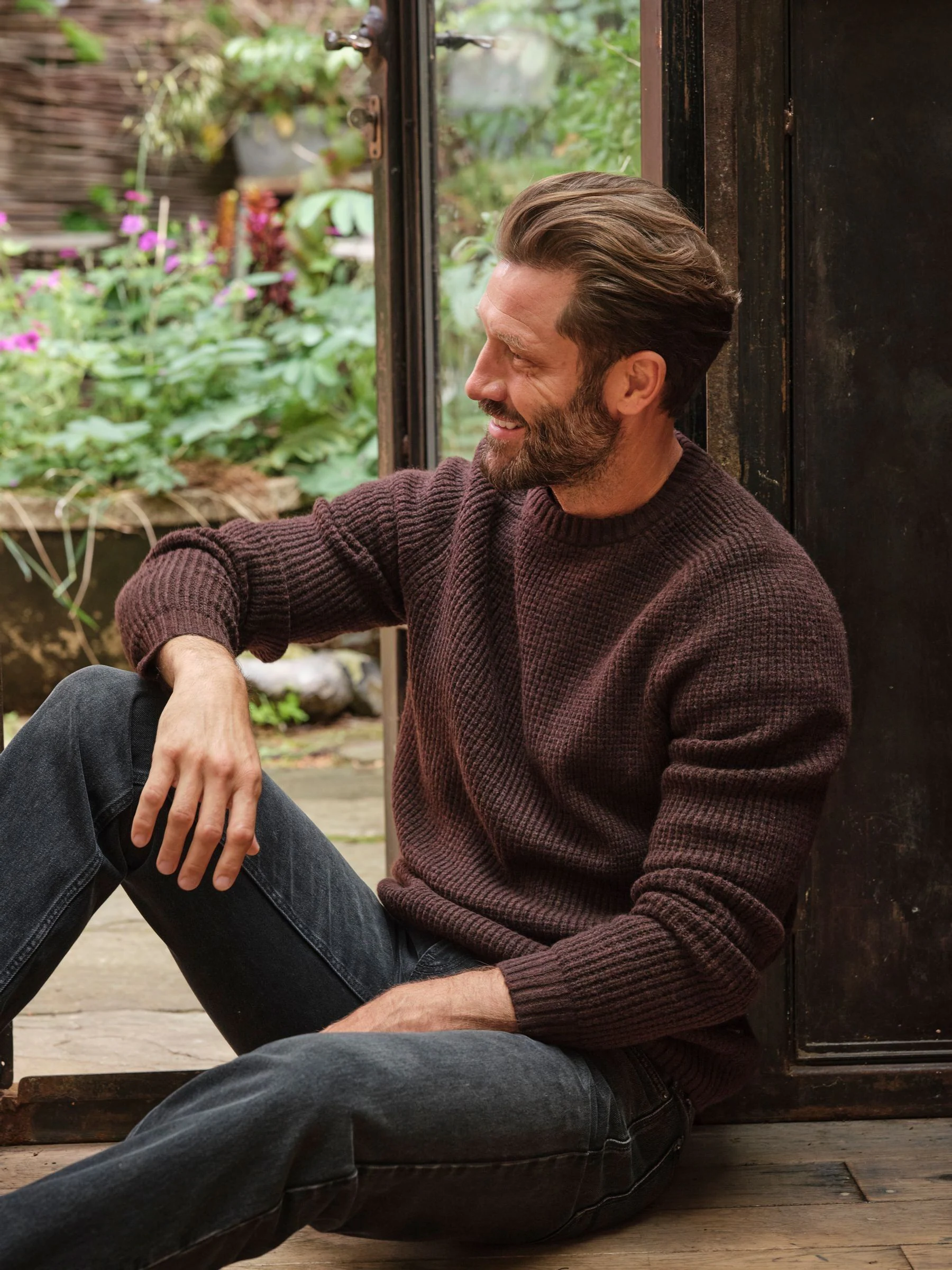 Chocoladebruin - FatFace Crew Neck Knitted Jumper