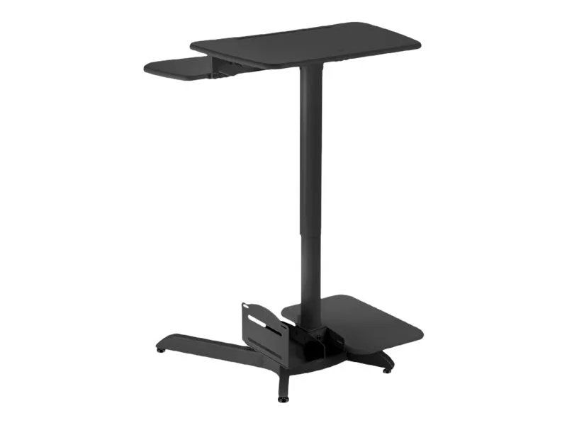 Maclean MC-848 - Stativ - for LCD-display/tastatur/mus/CPU/printer - sort - gulvstående