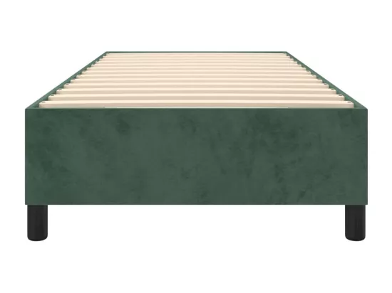 Sommier à lattes de lit Vert foncé 90x200 cm Velours