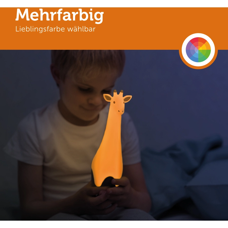 ZAZU Taschenlampe und Nachtlicht Giraffe Gina, grau