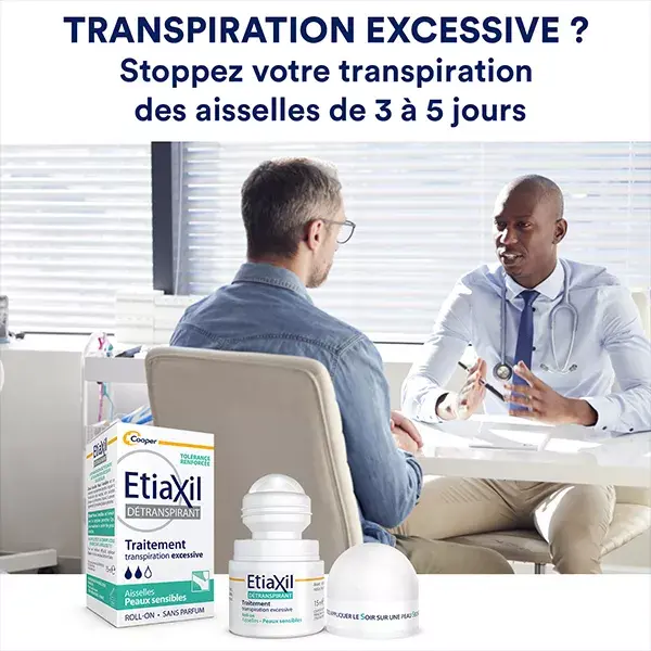 Etiaxil Déodorant Détranspirant Transpiration Excessive SENSITIVE 15ml