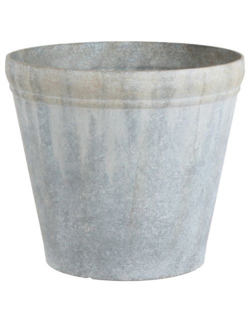 Mica Decorations Buitenpot Lima Rond Grijs - Bloempotten