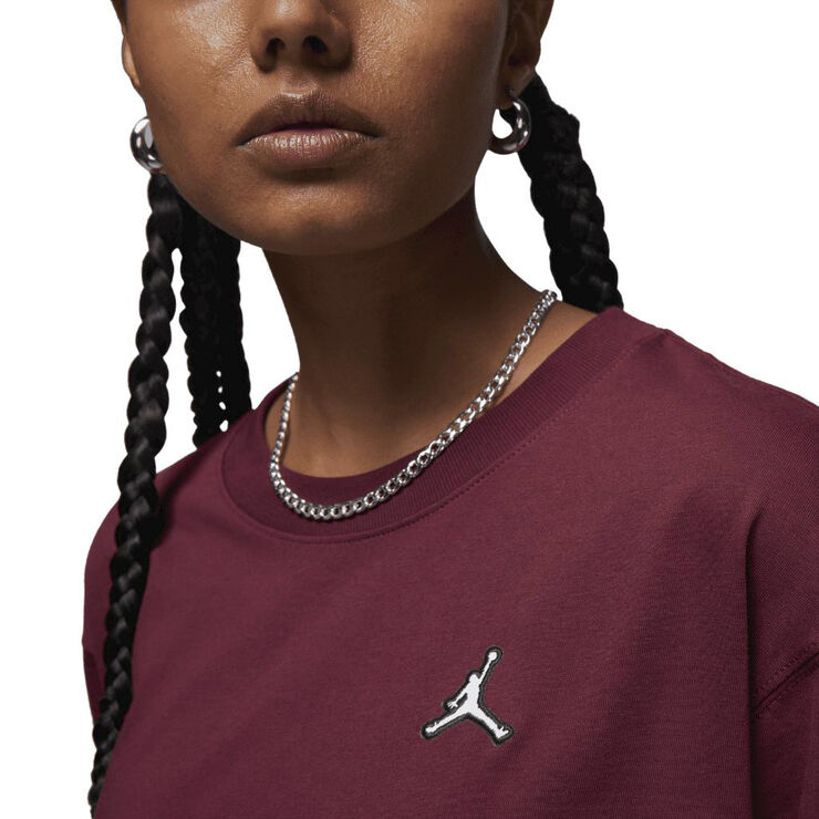 Nike jordan essentials t-shirt Cherrywood red/white