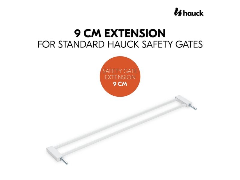 Hauck Verlängerung Türschutzgitter 9 cm Weiss Safety Gate Extension für gängige Hauck Schutzgitter