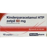 Healthypharm Paracetamol Kind 60mg (10 zetpillen)