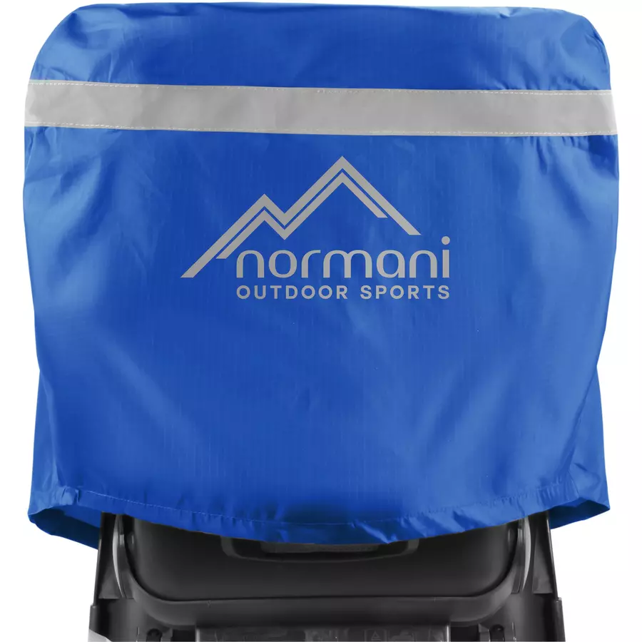 normani Regenüberzug für Fahrrad-Kindersitze BiSeat Blau