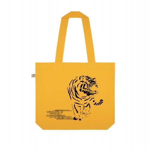 Bolsa de tecido Animal Totem com tigre amarelo