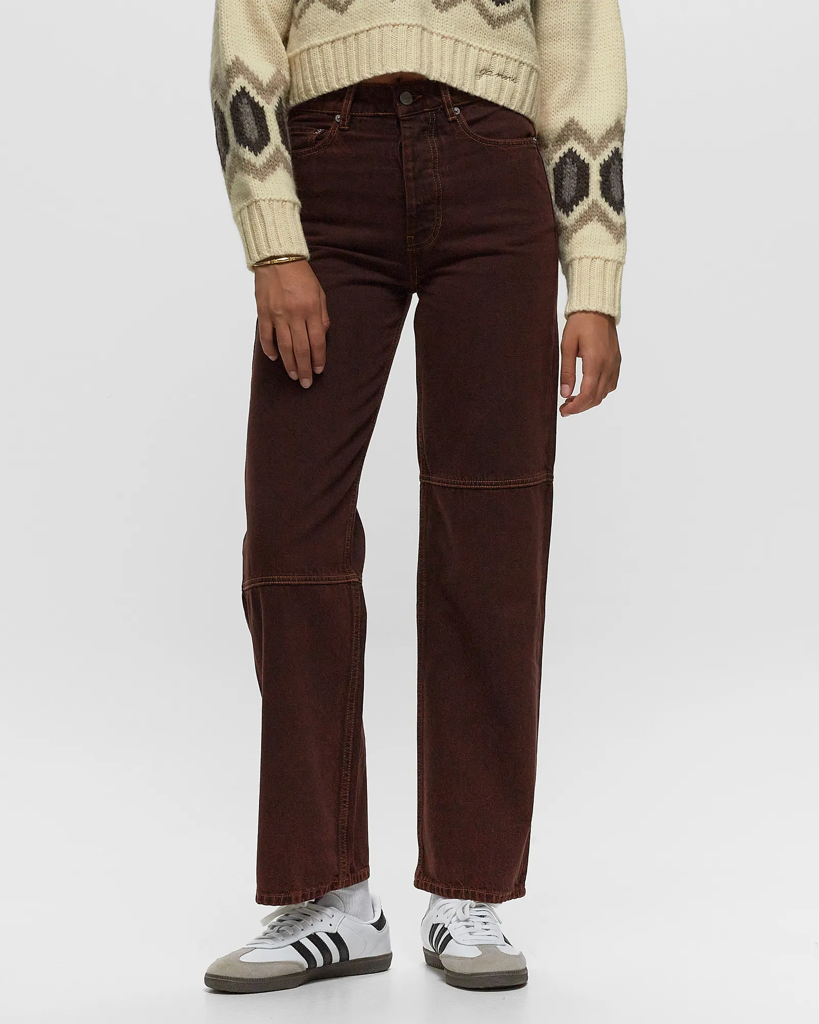 Ganni Overdyed Bleach Denim Izey