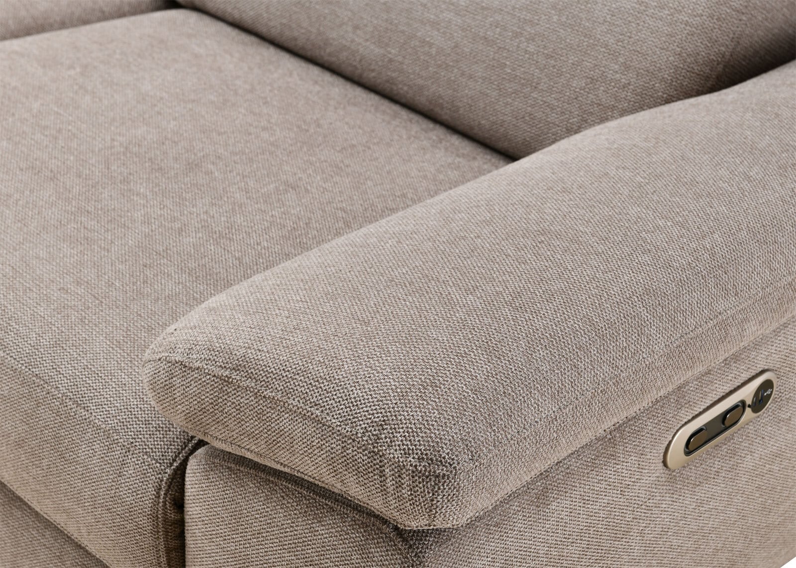 CASAVANTI Ecksofa NINA L 164 x 272 cm stonegrau