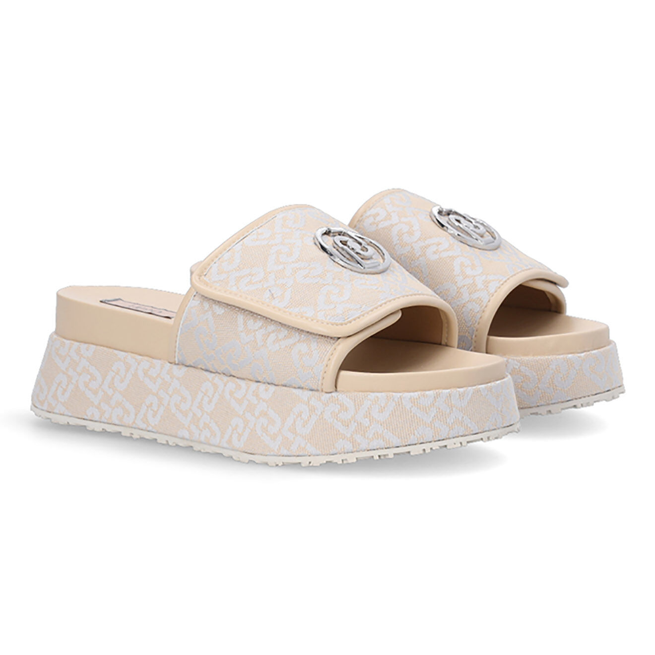 Liu-Jo Mules plateforme Lucie beiges