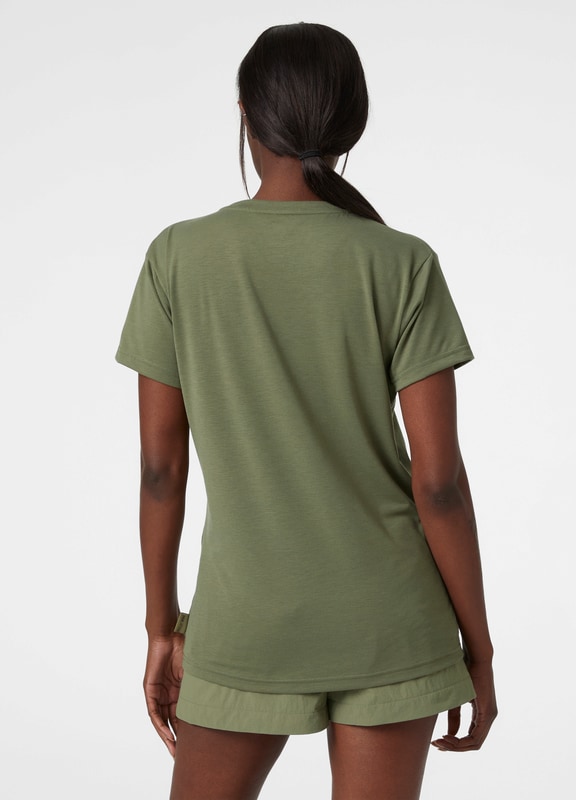 Helly Hansen Skog Recycled Graphic t-shirt, dame<br>Solbeskyttende UV-faktor 40+