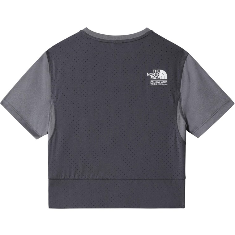 The North Face Face AO Glacier Crop SS Tee Women Vanadis Grey Light Heather