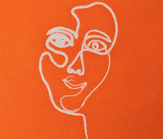 Sweatshirt mit Stickerei