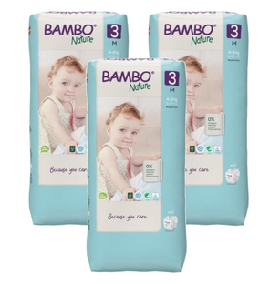 Bambo Nature Luiers Maat 3 M - Multiverpakking 3x52ST