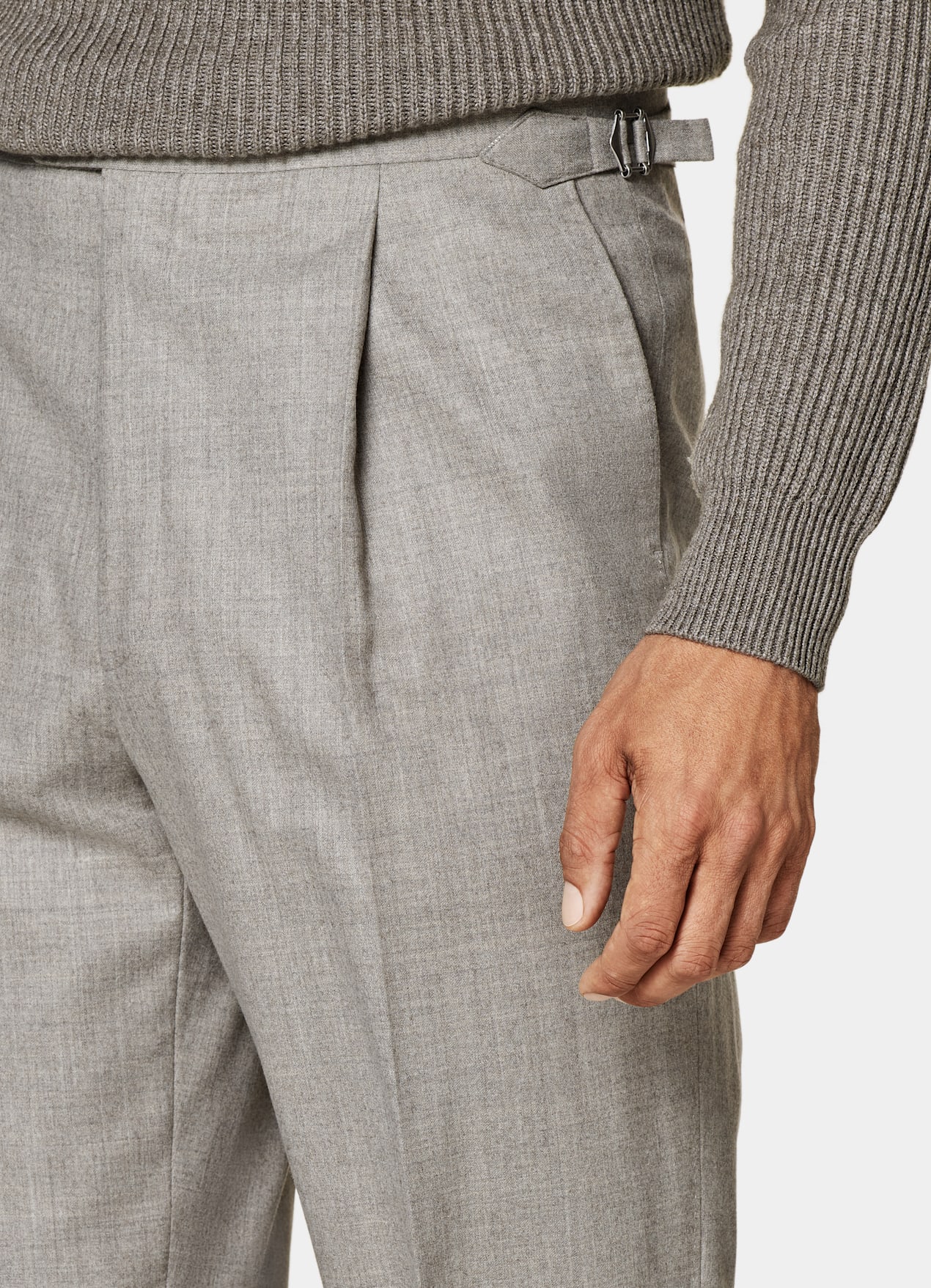 Pantalon Wide Leg Straight taupe