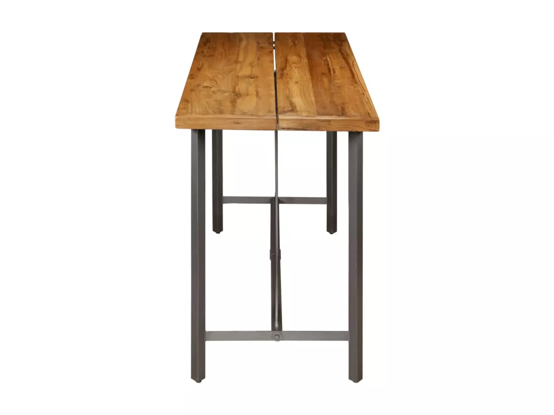 Table de bar Teck recyclé massif 150 x 70 x 106 cm
