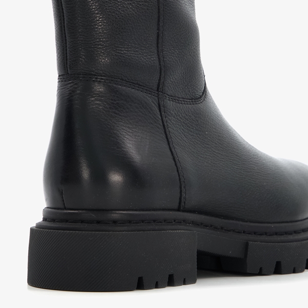 Harper hoge leren dames boots zwart