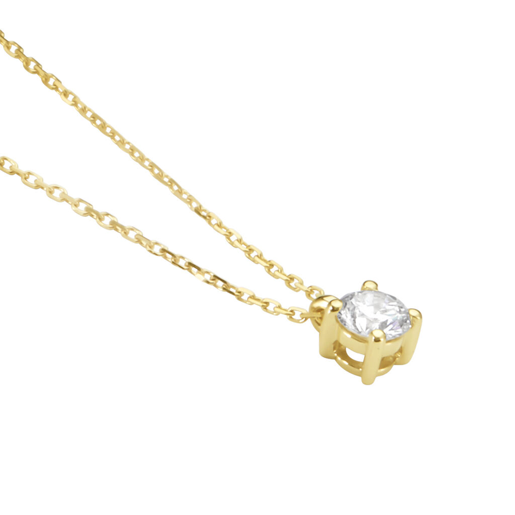 Collier Elfa Or Jaune Diamant