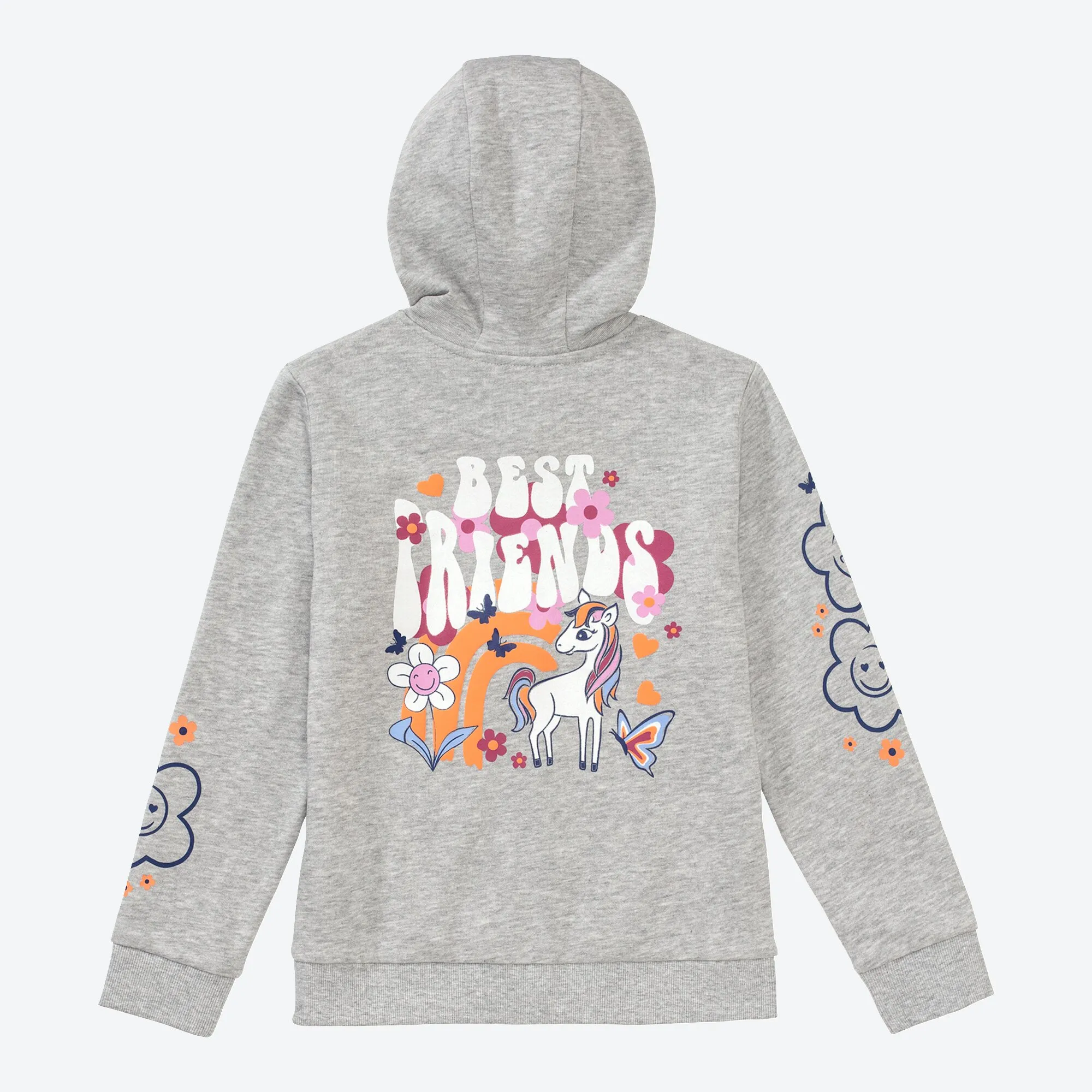 Mädchen-Sweatjacke mit wundervollem Aufdruck