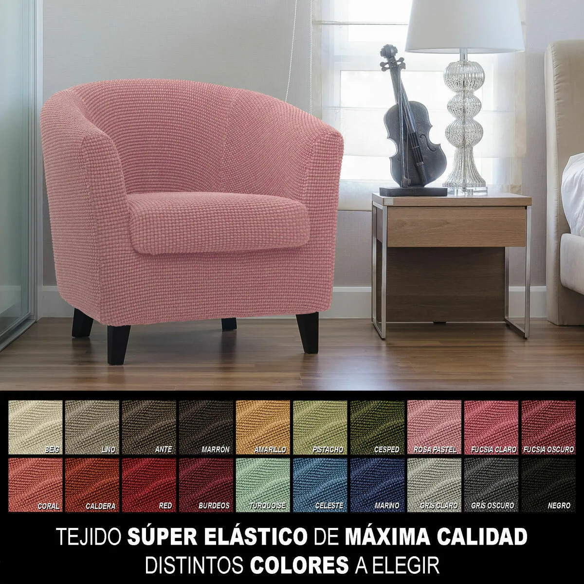 Sofaskins Housse de Fauteuil Niagara 1 Place - Rose