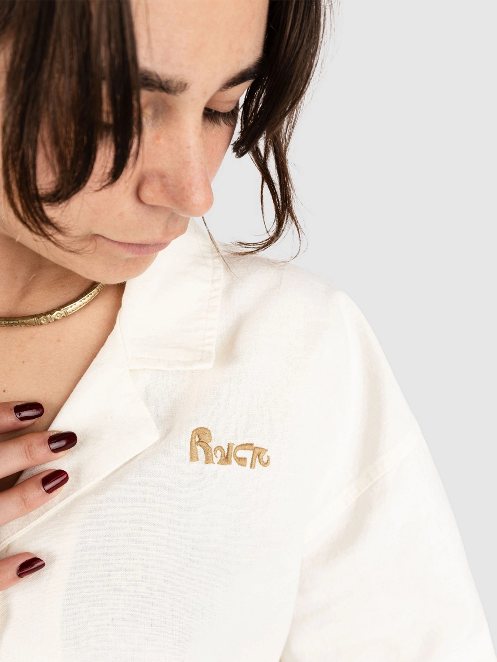 RVCA Lauryn Button Up Shirt natural