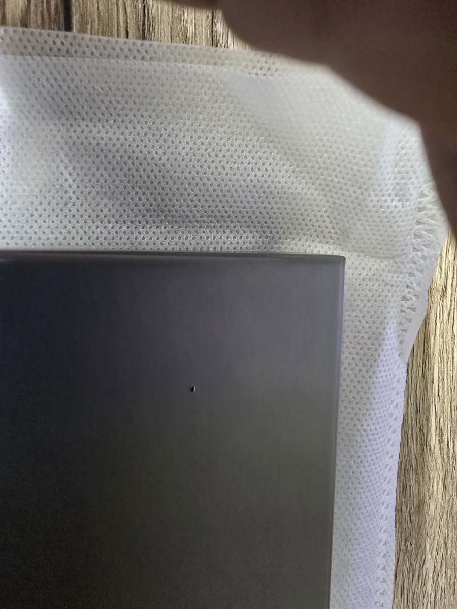 SCHADEMODEL: Qeramiq Push metalen drukplaat gunmetal met vierkante knoppen voor o.a. UP320 inbouwreservoir