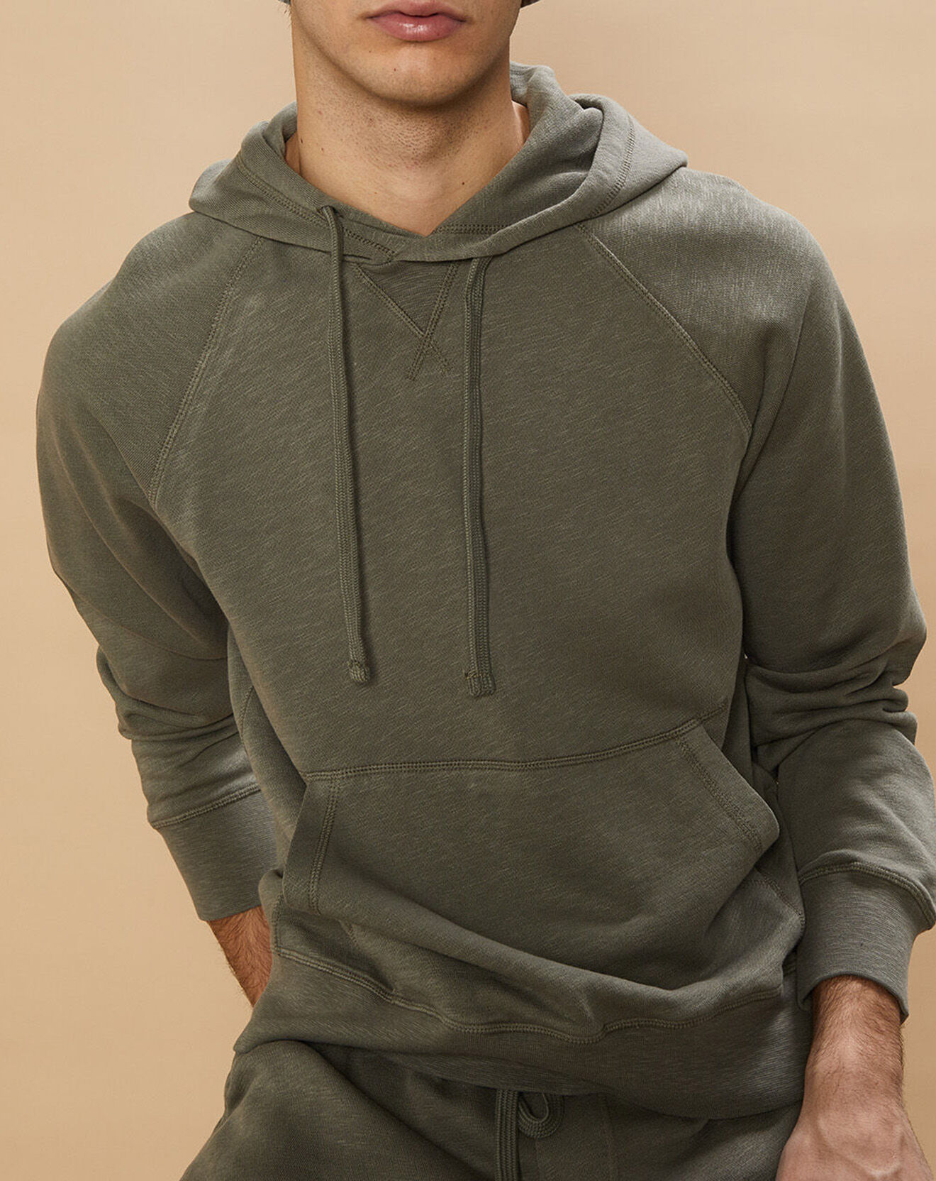 Hartford Sweat à capuche Light olive