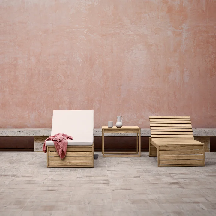 Carl Hansen - BK14 Sonnenliege, Teak unbehandelt