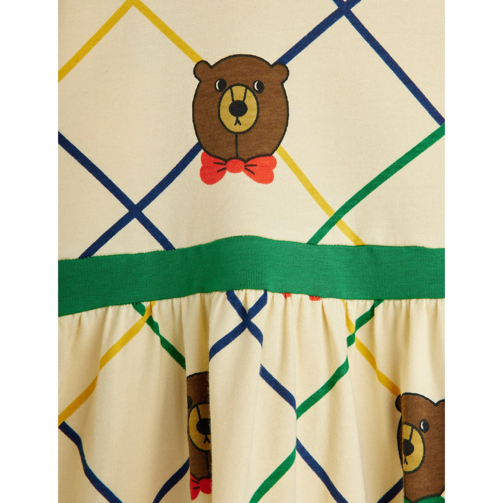 Køb Mini Rodini Off-white Bjørn Check AOP Ls Kjole