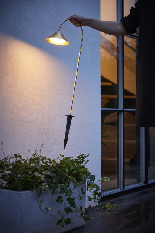 Frandsen Grasp sokkellamp H60 LED oplaadbaar Matt Black