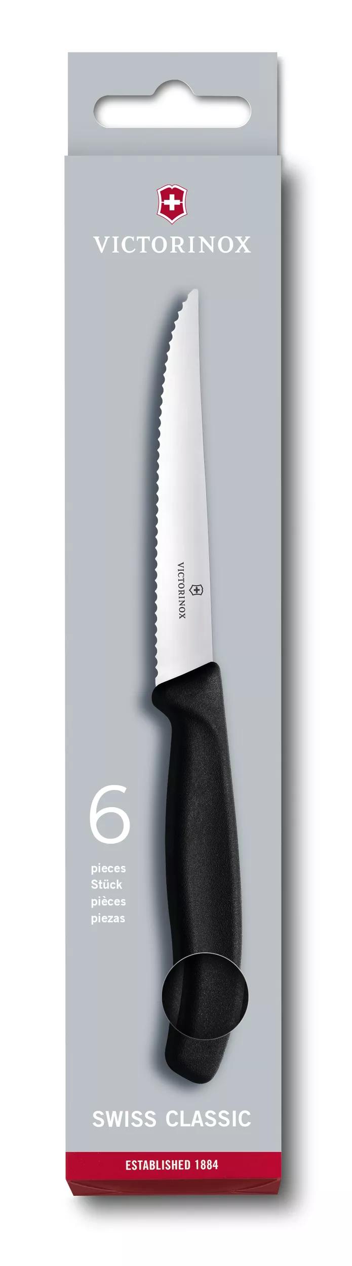 Swiss Classic Steakmesser-Set, 6-teilig-schwarz