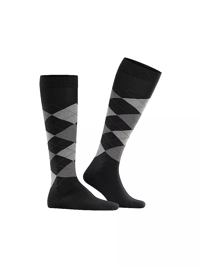 BURLINGTON Herren Kniestrümpfe EDINBURGH 40-46 black schwarz