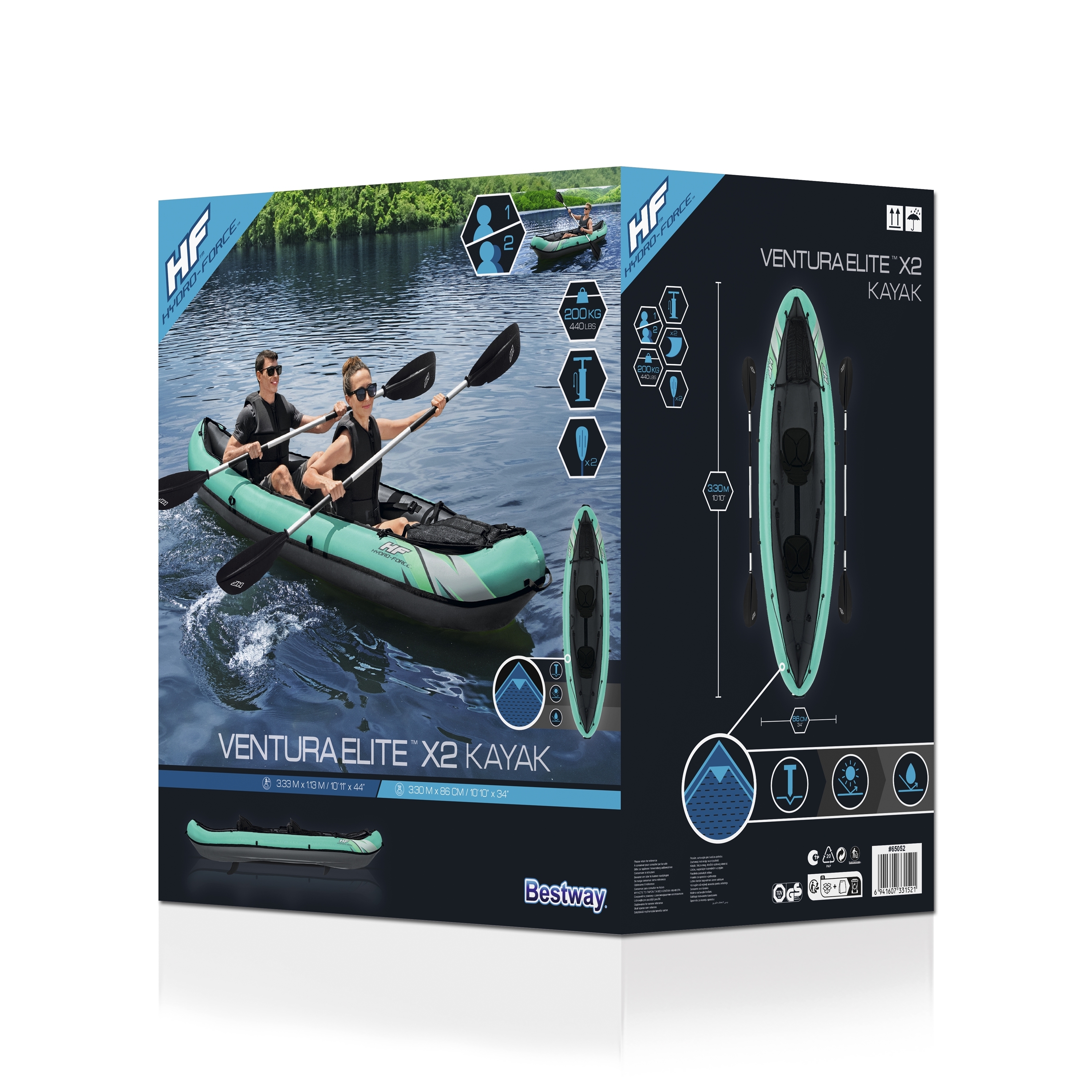 Bestway Doppel-Kajak VENTURA ELITE X2 330 cm