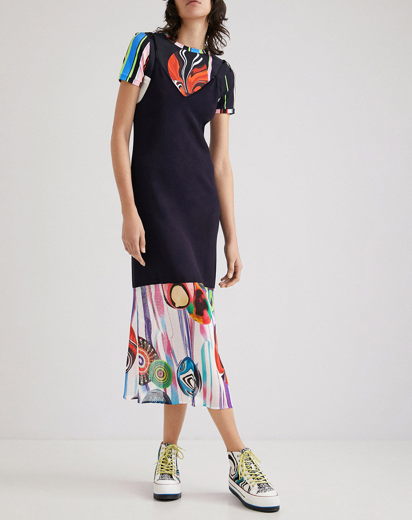 Desigual Robe Brunilda bleu marine